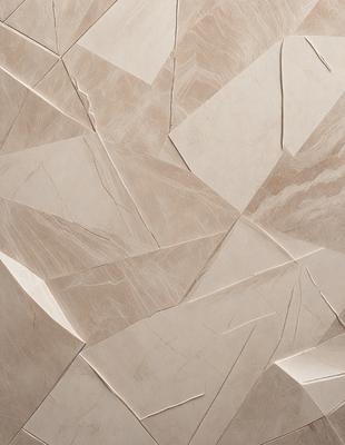 The primary subject of the image is a marble wall with a unique pattern. The setting is a room with a marble wall, and the visual style is a close-up of the wall. The colors and mood of the image are predominantly neutral, with a focus on the marble pattern.