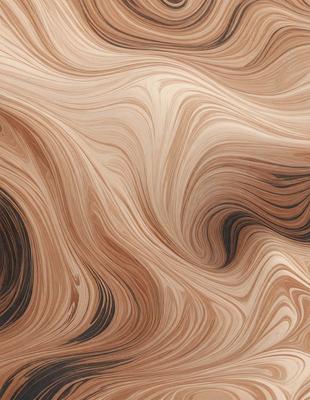 The primary subject of the image is a wooden surface with a unique and intricate pattern. The setting is a close-up view of the wooden surface, showcasing the detailed design. The visual style is a combination of a photo and digital art, as the image appears to be a close-up of a wooden surface with a digital art-like pattern. The colors and mood of the image are predominantly brown and earthy tones, giving it a natural and organic feel.