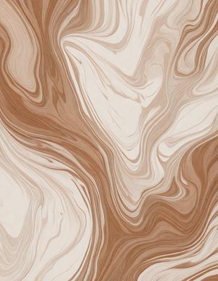 The primary subject of the image is a wooden surface with a patterned design. The setting is a room with a wooden floor, and the visual style appears to be a combination of a photo and a digital art or illustration. The colors and mood of the image are predominantly brown and cream, giving it a warm and natural atmosphere.