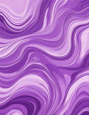 The primary subject of the image is a purple and white patterned wallpaper. The setting is a room with a purple and white patterned wallpaper. The visual style is a digital art or illustration. The dominant colors are purple and white, creating a calm and soothing atmosphere.