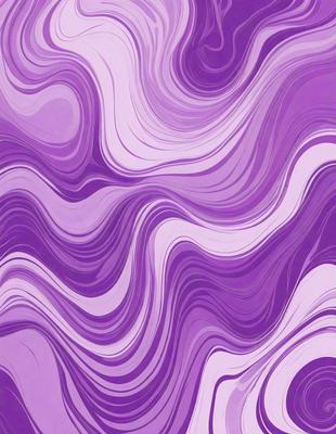 The primary subject of the image is a purple and white swirling pattern, which appears to be a digital art or illustration. The setting is a purple background, and the visual style is a combination of digital art and illustration. The dominant colors are purple and white, creating a visually striking and calming atmosphere.