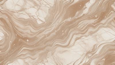 The image features a marble-like surface with a pattern of swirls and waves. The primary subject is the marble-like surface, which is the setting and background of the image. The visual style is a close-up of the marble, showcasing its intricate pattern. The colors and mood of the image are predominantly neutral, with the marble surface being the main focus.