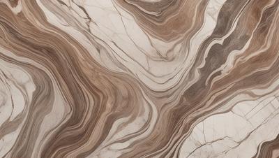 The image features a marble countertop with a unique and intricate design. The countertop appears to be made of wood and has a patterned texture. The colors in the image are predominantly brown, giving the countertop a warm and natural appearance. The overall atmosphere of the image is elegant and sophisticated, showcasing the beauty of the marble countertop.