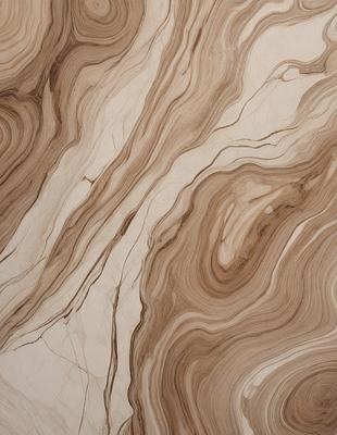 The primary subject of the image is a wooden table with a marbled pattern. The setting is a room with a wooden floor. The visual style is a close-up of the wooden table, showcasing its unique texture and pattern. The colors and mood of the image are warm and natural, with the wooden table and floor creating a cozy and inviting atmosphere.