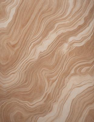 The primary subject of the image is a wooden surface with a unique and intricate pattern. The setting is a close-up view of the wooden surface, showcasing the detailed design. The visual style is a natural, textured look, with the colors and mood being warm and earthy.