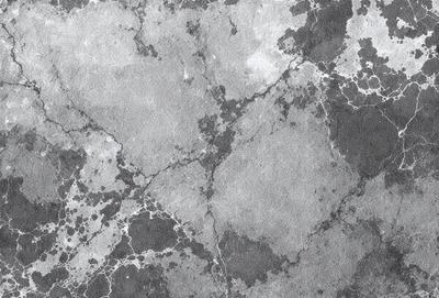 The image features a gray marble wall with a pattern of holes and bumps. The wall appears to be textured and has a unique design. The primary subject of the image is the marble wall, which serves as the main focus of the scene. The setting is indoors, likely in a room with a modern or industrial design. The visual style of the image is a combination of photo and digital art, creating a realistic yet artistic representation of the marble wall. The colors and mood of the image are predomin