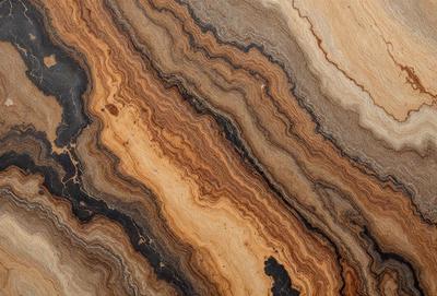 The primary subject of the image is a close-up of a wooden surface, possibly a piece of wood or a wooden table. The setting is a natural environment, with the wooden surface being the main focus of the image. The visual style appears to be a close-up of the wooden surface, possibly a photo or a digital art piece. The colors and mood of the image are predominantly earthy tones, giving it a natural and organic feel.
