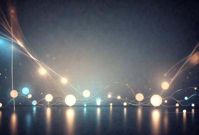 The primary subject of the image is a series of bright, colorful lights, which are arranged in a visually appealing manner. The lights are positioned in a way that creates a sense of depth and movement, giving the impression of a dynamic and lively scene. The setting is a dark background, which contrasts with the bright lights, emphasizing their vibrant colors. The visual style of the image is a combination of digital art and illustration, as the lights are depicted in a way that resembles a painting or