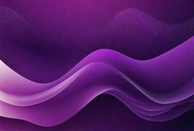The primary subject of the image is a purple wave, which is the main focus of the scene. The wave is set against a purple background, creating a visually striking and unique visual style. The overall atmosphere of the image is calm and serene, with the purple wave being the main point of interest.