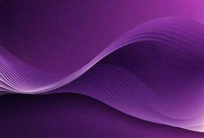 The primary subject of the image is a purple background with a wave-like pattern. The setting is a purple wall, and the visual style is a digital art or illustration. The dominant colors are purple and blue, creating a calm and soothing atmosphere.