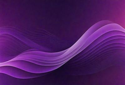 The primary subject of the image is a purple wave, which is the main focus of the scene. The wave is depicted in a digital art style, giving it a modern and visually appealing appearance. The setting is a dark background, which contrasts with the purple wave, creating a striking visual effect. The overall atmosphere of the image is one of beauty and artistic expression.