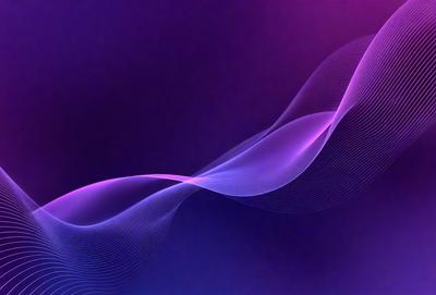 The primary subject of the image is a purple wave, which is the main object, scene, or focus of the image. The setting or background is a purple surface, which adds to the overall atmosphere of the image. The visual style of the image is digital art, as it is a digital representation of a wave. The dominant colors in the image are purple, which creates a calming and serene mood.