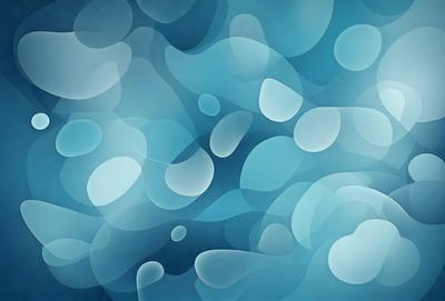 The primary subject of the image is a blue and white swirling pattern, which appears to be a digital art or illustration. The setting is a blue background, and the visual style is a combination of digital art and illustration. The colors and mood of the image are predominantly blue and white, creating a calm and soothing atmosphere.