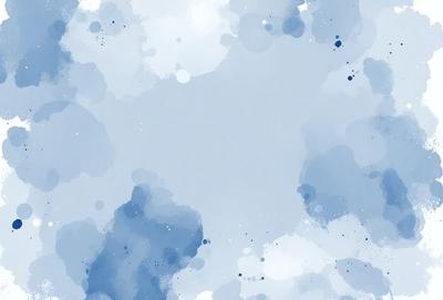 The primary subject of the image is a blue sky with white clouds. The setting is a cloudy sky, and the visual style is a digital art or illustration. The dominant colors are blue and white, creating a calm and serene atmosphere.