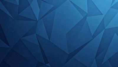 The primary subject of the image is a blue wall with a geometric pattern. The setting is a room with a blue background. The visual style is a digital art or illustration, creating a modern and abstract design. The dominant colors are blue and white, giving the wall a clean and sophisticated appearance.