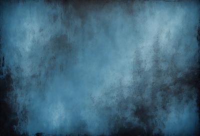 The primary subject of the image is a blue background with a black and white texture. The setting is a cloudy sky, and the visual style is a combination of a photo and digital art. The dominant colors are blue and black, creating a moody atmosphere.
