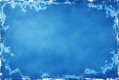 The primary subject of the image is a large, blue, cloudy sky. The setting is a vast, open space with no visible landmarks or objects. The visual style is a combination of a photo and digital art, creating a unique and artistic representation of the sky. The colors and mood of the image are predominantly blue, conveying a sense of calmness and tranquility.