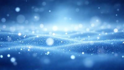 The primary subject of the image is a blue background with a pattern of white lights. The setting appears to be a dark, starry night, with the blue background providing a contrasting backdrop. The visual style of the image is a combination of digital art and illustration, creating a unique and captivating scene. The dominant colors in the image are blue and white, with the white lights adding a sense of depth and dimension to the overall atmosphere.