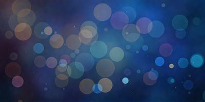 The primary subject of the image is a blue background with a pattern of circles. The setting is a dark, starry night, creating a moody atmosphere. The visual style is a combination of digital art and illustration, with the circles appearing as a digital pattern. The colors and mood are predominantly dark and mysterious, with the blue background and the starry night creating a sense of depth and intrigue.