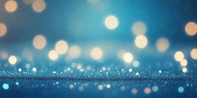 The primary subject of the image is a blue background with a pattern of white lights. The setting is a dark background, and the visual style is a digital art or illustration. The dominant colors are blue and white, creating a calm and serene atmosphere.