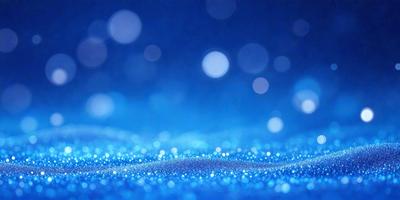 The primary subject of the image is a blue background with a pattern of blue and white lights. The setting appears to be a dark, starry night, with the blue background providing a contrasting backdrop. The visual style of the image is a combination of a photo and digital art, creating a unique and captivating atmosphere. The dominant colors in the image are blue and white, with the blue background and the white lights creating a serene and calming mood.