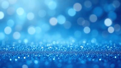 The primary subject of the image is a blue background with a pattern of blue and white lights. The setting is a clear blue sky, and the visual style is a digital art or illustration. The colors and mood of the image are predominantly blue, creating a calm and serene atmosphere.