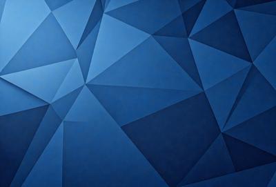 The primary subject of the image is a blue wall with a geometric pattern. The setting is a room with a blue background, and the visual style is a digital art or illustration. The dominant colors are blue and gray, creating a calm and soothing atmosphere.