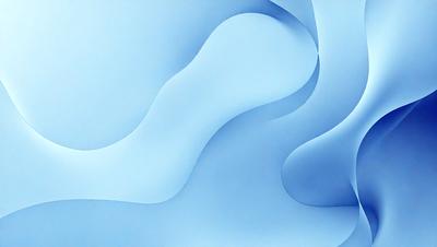 The primary subject of the image is a blue, flowing, and curved surface, which appears to be a piece of art or a design element. The setting is a white background, which contrasts with the blue surface. The visual style is a combination of digital art and illustration, creating a unique and eye-catching design. The colors and mood of the image are predominantly blue, which gives it a calm and soothing atmosphere.