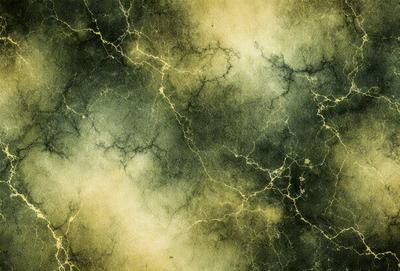 The primary subject of the image is a close-up of a wall with a mottled, textured surface. The setting is a room with a yellowish-green color scheme. The visual style is a combination of a photo and a drawing, creating a unique and artistic representation of the wall. The colors and mood of the image are warm and inviting, with the yellowish-green hues giving the space a cozy and comfortable atmosphere.