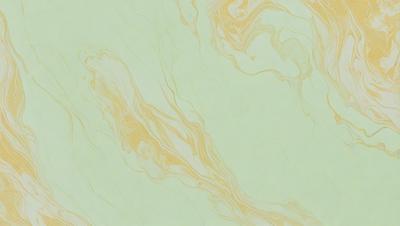 The primary subject of the image is a patterned wallpaper with a yellow and green color scheme. The setting is a room with a green background, and the visual style appears to be a combination of a photo and a digital art or illustration. The colors and mood of the image are warm and inviting, creating a cozy and comfortable atmosphere.