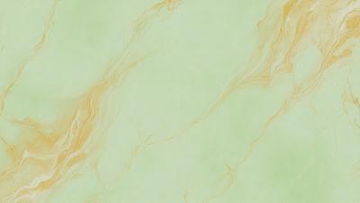 The primary subject of the image is a green marble wall with a yellowish tint. The setting is a room with a green marble floor. The visual style is a painting, and the colors and mood are a mix of green and yellow, creating a warm and inviting atmosphere.
