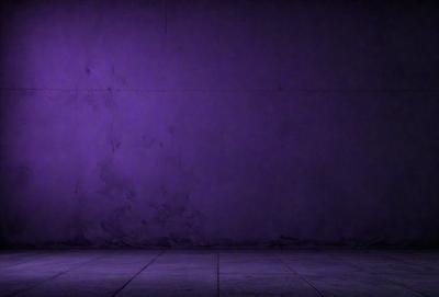 Purple wall, purple floor, purple background.