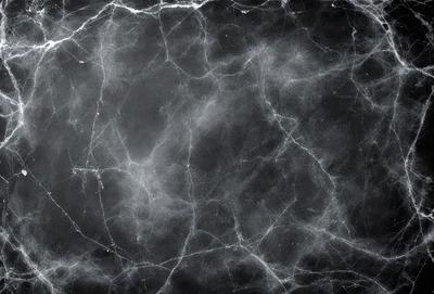 The primary subject of the image is a close-up of a black and white marbled surface, which appears to be a patterned wallpaper or a textured wall. The setting is indoors, with the marbled surface being the main focus of the image. The visual style is a close-up, which emphasizes the intricate details of the marbled surface. The colors and mood of the image are predominantly black and white, giving it a classic and timeless appearance.