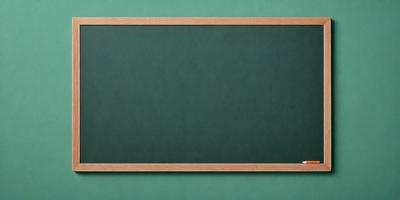 The primary subject of the image is a chalkboard with a green background. The chalkboard is placed on a green surface, which could be a table or a wall. The visual style of the image is a photo, capturing the chalkboard and its surroundings. The colors and mood of the image are predominantly green, creating a calm and soothing atmosphere.