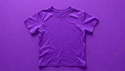 Purple shirt on a purple background.