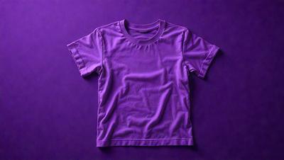 Purple shirt on a purple background.