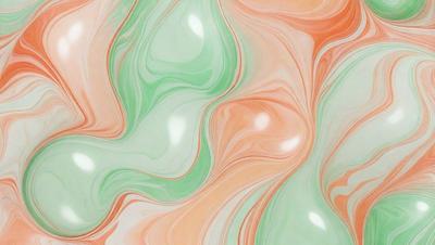 The primary subject of the image is a colorful, swirling pattern that resembles a painting or a digital artwork. The setting is a green and pink background, which adds to the vibrant and lively atmosphere of the scene. The visual style is a combination of photo and digital art, creating a unique and eye-catching design. The colors and mood of the image are predominantly green and pink, evoking a sense of warmth and energy.