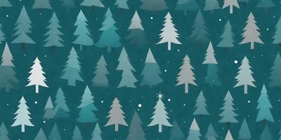 The primary subject of the image is a pattern of trees, with a total of 14 trees visible in various sizes and orientations. The setting is a blue background, which creates a contrasting and visually appealing environment. The visual style is a combination of digital art and illustration, as the trees are depicted in a detailed and artistic manner. The colors and mood of the image are predominantly blue, which adds a sense of calmness and tranquility to the scene.