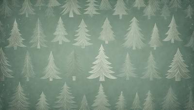 The primary subject of the image is a pattern of trees, which are depicted in various sizes and orientations. The setting is a green background, which complements the trees. The visual style is a combination of digital art and illustration, creating a unique and artistic representation of the trees. The colors and mood of the image are predominantly green, which adds to the natural and serene atmosphere of the scene.