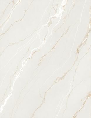 The primary subject of the image is a marble wall with a white and gold color scheme. The setting is a bathroom, as indicated by the presence of a marble countertop. The visual style is a close-up of the marble wall, showcasing its intricate patterns and textures. The colors and mood of the image are elegant and sophisticated, with the white and gold marble creating a luxurious and timeless atmosphere.