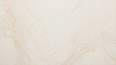 The primary subject of the image is a white marble wall with a pattern of brown streaks. The setting is a room with a white background. The visual style is a close-up of the marble wall, showcasing its unique texture and pattern. The colors and mood of the image are predominantly white and neutral, with the brown streaks adding a touch of warmth and natural beauty to the marble surface.