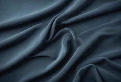The primary subject of the image is a blue fabric, which is the main object, scene, or focus of the image. The setting or background is a blue cloth, and the visual style is a photo. The dominant colors and overall atmosphere are blue and dark, creating a moody and dramatic effect.