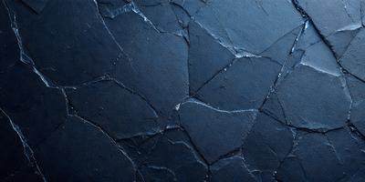 The primary subject of the image is a blue surface with a pattern of white and black dots. The setting is a dark blue background, and the visual style appears to be a combination of a photo and a digital art or illustration. The colors and mood of the image are predominantly dark and moody, with the blue surface and white and black dots creating a visually striking and intriguing pattern.