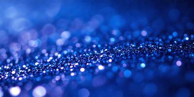 The primary subject of the image is a blue background with a pattern of blue and white lights. The setting appears to be a dark room, and the visual style is a digital art or illustration. The dominant colors are blue and white, creating a calm and serene atmosphere.