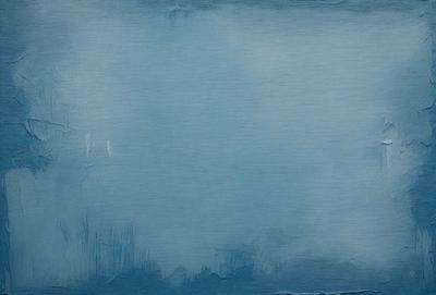 The primary subject of the image is a blue sky with a few clouds. The setting is a vast, open space with no visible landmarks or objects. The visual style is a painting, which gives the image a more artistic and creative appearance. The dominant colors are blue and white, creating a calm and serene atmosphere.