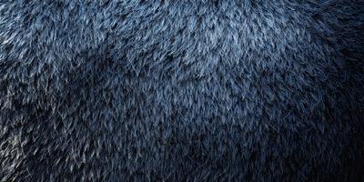 The primary subject of the image is a blue, furry, and fluffy object, which appears to be a piece of fabric or a patterned surface. The setting is a blue background, which complements the blue furry object. The visual style is a close-up of the blue furry object, showcasing its texture and details. The colors and mood of the image are predominantly blue, creating a calm and serene atmosphere.