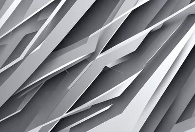 The primary subject of the image is a large, intricate, and geometric design. The setting is a white background, which provides a clean and minimalist appearance. The visual style is a combination of digital art and illustration, creating a unique and artistic representation. The colors and mood of the image are predominantly white, giving it a clean, modern, and sophisticated feel.