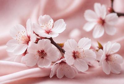 The primary subject of the image is a bouquet of pink flowers. The flowers are arranged in a visually appealing manner, creating a sense of beauty and elegance. The setting is a pink background, which complements the color of the flowers and adds to the overall aesthetic of the image. The visual style is a close-up of the flowers, allowing the viewer to appreciate the details and textures of the petals and stems. The colors and mood of the image are predominantly pink