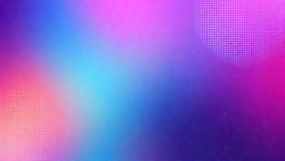 The primary subject of the image is a colorful, abstract background featuring a mix of blue, pink, and purple hues. The setting appears to be a space or a futuristic environment, as the background is filled with a pattern of dots. The visual style of the image is a combination of digital art and illustration, creating a unique and vibrant atmosphere. The colors and mood of the image are lively and energetic, with the blue, pink, and purple hues evoking a