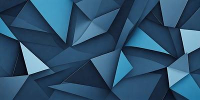 The primary subject of the image is a blue geometric pattern, which is the main focus of the image. The setting is a blue background, and the visual style is a digital art or illustration. The dominant colors are blue and black, creating a calm and soothing atmosphere.